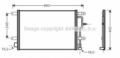AVA QUALITY COOLING ai5199 -  Конденсатор, кондиционер
